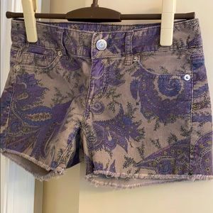 Paisley corduroy AE shorts